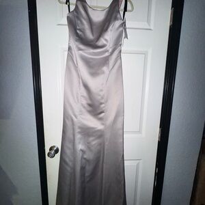 Chic Silver Maxi Dress